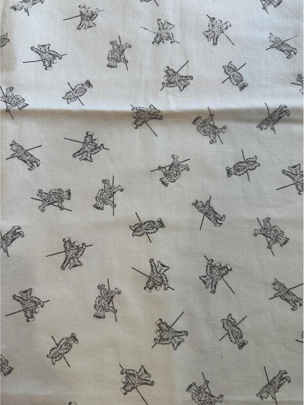 VTG Judie Rothermel Teddy Bears Marcus Brothers Fabric 36” X 43” Quilt Craft